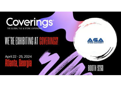 AGA Machinery Will exhibit at Coverings 2024